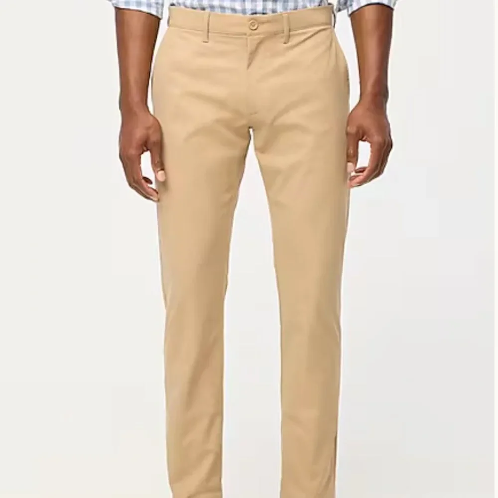 J. Crew Factory Slim-fit tech pant in Dark Khaki NWT